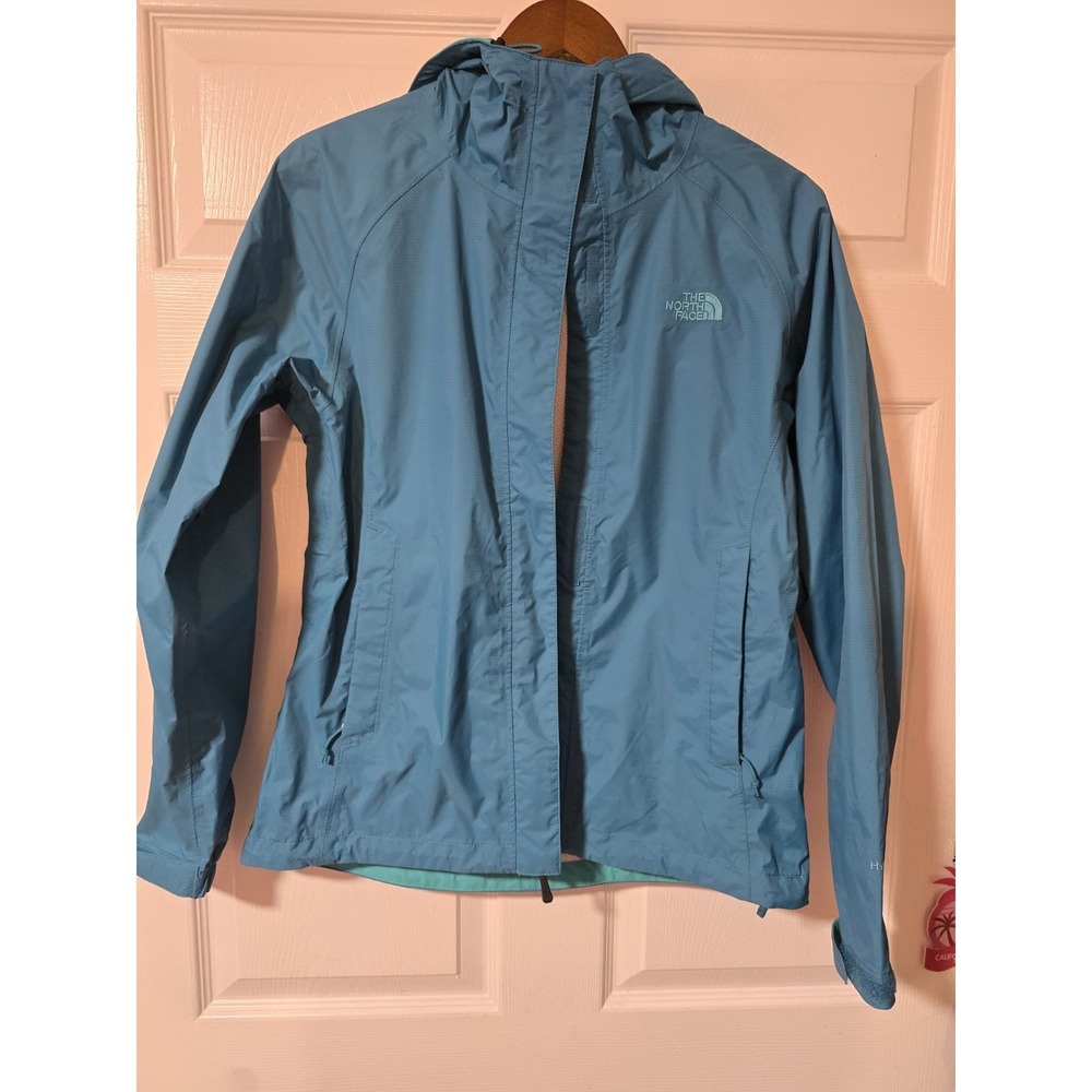 The North Face HyVent 2.5L Women's Teal Hooded Rain Jacket Size‎ Small